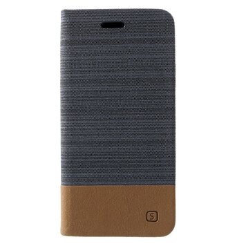 Kunstleder-Brieftaschenhülle Kompatibel mit iPhone XR - Dunkelgraue Hülle Kunstleder-Brieftaschenhülle Kompatibel mit iPhone XR - Dunkelgraue Hülle