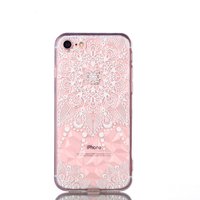 Transparente Mandala TPU Hülle iPhone 7 8 SE 2020 SE 2022 - Transparent