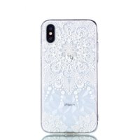 Durchscheinendes Blumenmuster 3D Diamond TPU iPhone X XS Hülle - Mandala