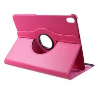 Leder Litchi Grain Hülle drehbarer Ständer iPad Pro 11-Zoll 2018 - Pink