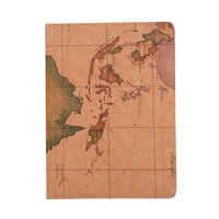 Weltkarte Impressum Leder iPad Pro 11-Zoll 2018 Case Cover drehbarer Ständer - Braun