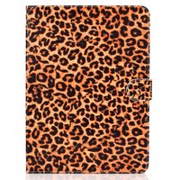 Panther Print iPad Pro 11-Zoll 2018 Etuis Hülle Leder Brieftasche Brieftasche - Brown Leopard