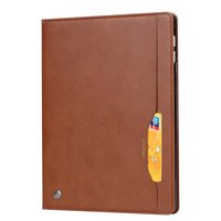 Leder iPad Pro 12,9-Zoll 2018 Case Cover Brieftasche Brieftasche - Brown Apple Pencil