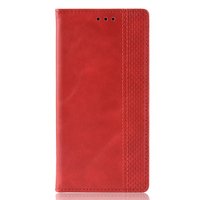 Vintage Fall Bücherregal Kunstleder Geldbörse iPhone 7 Plus 8 Plus Hülle - Rot