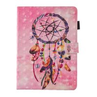Dreamcatcher Feder Flip Fall Lederhülle iPad Mini 1 2 3 4 5 - Pink