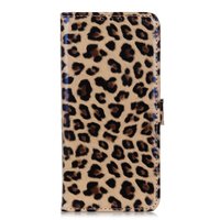 Leopardenbezug Leoparden Brieftasche Bücherregal iPhone 11 Pro Max - Braun