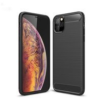 Carbon Armor Schutzhülle stossfest TPU iPhone 11 Pro Max - Schwarz