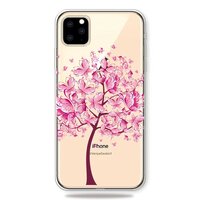 Warme flexible Schmetterlinge Baum rosa Hülle iPhone 11 Pro TPU Hülle - Transparent