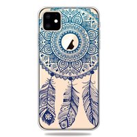 Dreamcatcher Mandala Web Blue Feathers Spirituelle Hülle iPhone 11 TPU Hülle - Klar