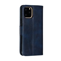 Leder Brieftasche Bücherregal Brieftasche iPhone 11 Pro - Blau