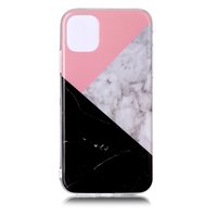 Marmormuster Naturstein Pink Weiss Schwarz Hülle iPhone 11 Pro