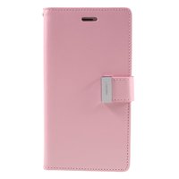 Mercury Goospery Leder iPhone 7 Plus 8 Plus Brieftasche Fall 7 Karten - Pink