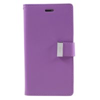 Mercury Goospery Leder iPhone 7 Plus 8 Plus Brieftasche Hülle 7 Karten - Lila