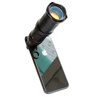 UV-Kameraobjektiv 18X-30X Zoom Tele-Teleskopobjektiv für Ihr Telefon + Stativ - Schwarz