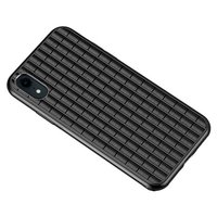 iPaky Waffelschutzhülle TPU Hülle iPhone XR - Schwarz