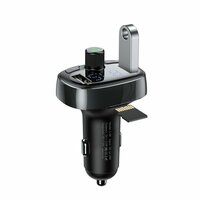Baseus Zigarettenstecker Autoladegerät Bluetooth FM Sender Zwei USB-Anschlüsse Car Kit - Schwarz