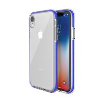 Farbige Schutzhülle für iPhone XR Hülle TPE TPU Rückseite - Blau