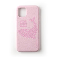 Wilma Stop Plastikhülle Biologisch abbaubare Schutzhülle Wal iPhone 11 - Pink