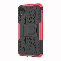 Reifenprofilhülle TPU Polycarbonat iPhone XR Hülle - Black Pink Protection