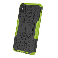 Reifenprofilhülle TPU Polycarbonat iPhone XS Max Hülle - Schwarz Grün Schutz