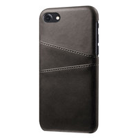 Leder Brieftasche Brieftasche Abdeckung iPhone 7 8 SE 2020 SE 2022 Hülle - Schwarzer Schutz