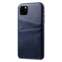 Leder Brieftasche Brieftasche iPhone 11 Pro Max Hülle - Blauer Schutz
