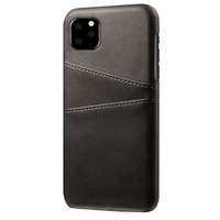 Leder Brieftasche Brieftasche iPhone 11 Hülle - Schwarzer Schutz