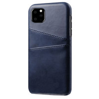 Leder Brieftasche Brieftasche iPhone 11 Pro Hülle - Dunkelblauer Schutz