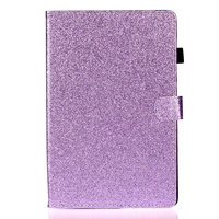 Shiny Flash Glitter Case Cover aus PU-Leder für iPad 10,2 Zoll - Lila