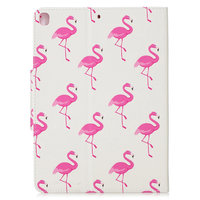 Brieftasche Brieftasche Hülle Fall Kunstleder Natur Vogel Flamingo für iPad 10.2 - Pink