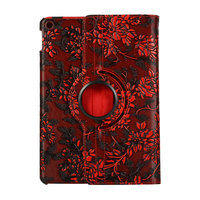 Trauben Design 360 Grad Drehung Standardhülle Hülle Kunstleder für iPad 10,2 Zoll - Rot