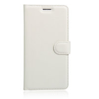 Cover Case Wallet Wallet mit Standard Kunstleder Lychee Textur für iPhone 7 Plus 8 Plus - Weiss