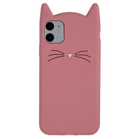 Kätzchen iPhone 11 Silikonhülle 3D - Pink Protection