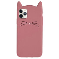 Kätzchen iPhone 11 Pro Silikonhülle 3D - Pink Protection