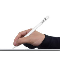 Anti-Touch-Handschuhhülle Zeichenhandschuh für Apple Pencil Samsung Stylus - Schwarz