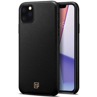 Spigen La Manon Calin Leder iPhone 11 Pro Max Hülle - Schwarzer Schutz