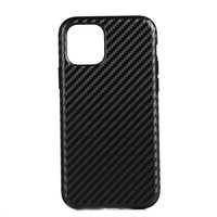 Carbon Kunststoffhülle für iPhone 12 und iPhone 12 Pro - schwarz