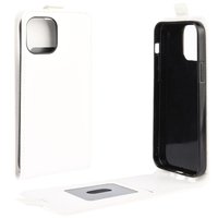 Flip Case Kunstlederhülle für iPhone 12 und iPhone 12 Pro - weiss