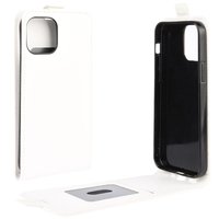 Flip Case Kunstlederbezug für iPhone 12 mini - weiss