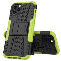 Stossfeste stossdämpfende TPU-Hülle für iPhone 12 und iPhone 12 Pro - schwarz mit grün