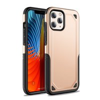 Pro Armor Kunststoff und stossdämpfende TPU-Hülle für iPhone 12 und iPhone 12 Pro - Gold