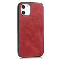Kunstledertasche in Lederoptik für iPhone 12 mini - rot