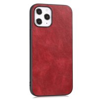Kunstledertasche in Lederoptik für iPhone 12 Pro Max - rot