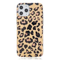 TPU Leopardenmusterhülle für iPhone 12 und iPhone 12 Pro - beige