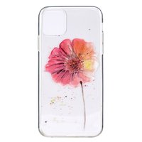 TPU Blumenetui für iPhone 12 und iPhone 12 Pro - transparent