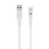 XQISIT Extra Strong Woven Lightning zu USB-A-Kabel - Weiß 200 cm Charge Synchronize