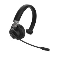 XQISIT Mono Bluetooth Headset mit kabellosem Mikrofon - Schwarz