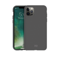 Xqisit Eco Flex Bio Abbaubare antibakterielle Hülle für iPhone 12 und iPhone 12 Pro - Grau