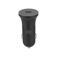 XQISIT Zigarettenstecker Autoladegerät 1 USB Typ - C Anschluss 18W PD - Schwarz