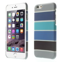 Im Dunkeln leuchtende iPhone 6 / 6s Hülle - Blaugrau gestreifte Hülle
